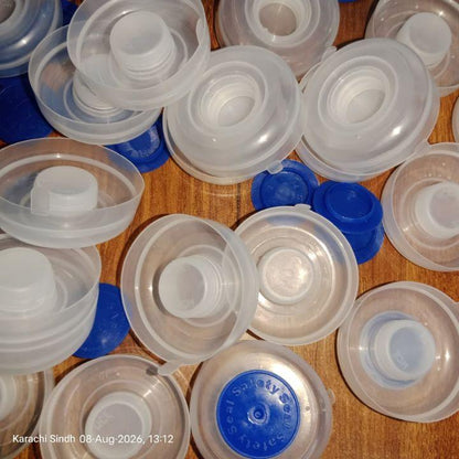 White Medium Size Dispenser Bottle Sealing Caps (Pack of 20/50 Pcs) | 19L Water Bottle Sealing Caps & 5 Gallon Jug Plugs