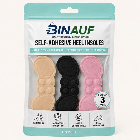 3 Pairs Unisex Comfort Heel Insole Cushion Pads | Anti-Wear Heel Protector & Pain Relief Shoe Inserts