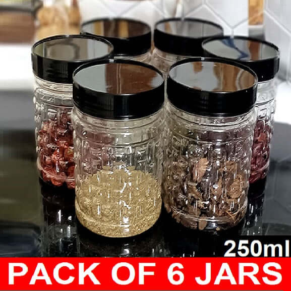 Premium-250g-Snack-Plastic-Jar-Airtight-Food-Storage-Container