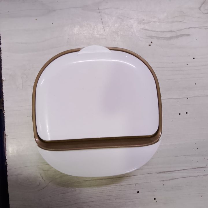 Covered Wall-Mounted Soap Box | Double-Layer Splash-Proof Soap Holder