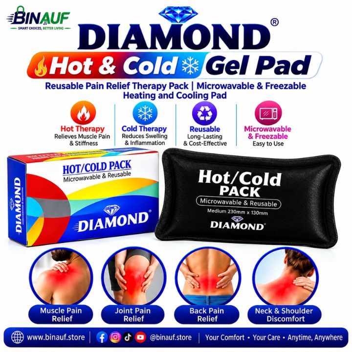 DIAMOND-Hot-And-Cold-Gel-Pad-Reusable-Pain-Relief-Therapy-Pack