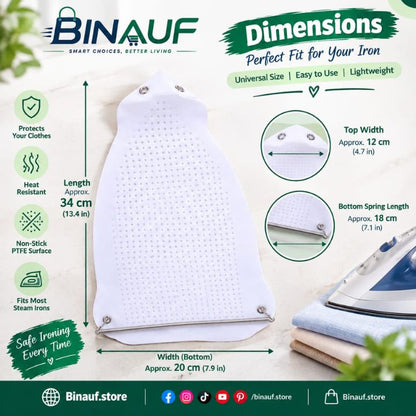 PTFE Anti-Scald Iron Shoe Protector | Universal Non-Stick Ironing Cover