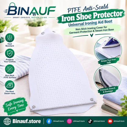PTFE Anti-Scald Iron Shoe Protector | Universal Non-Stick Ironing Cover