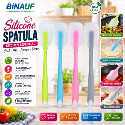 Food Grade Silicone Spatula Kitchen Essential | Heat-Resistant Non-Stick Baking & Cooking Spatula