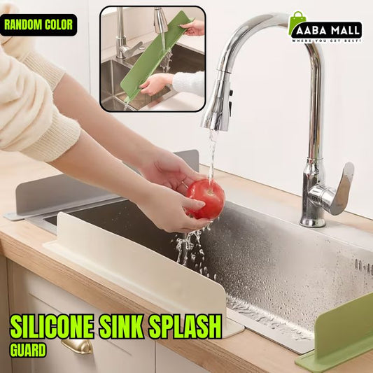 Silicone Sink Splash Guard in use