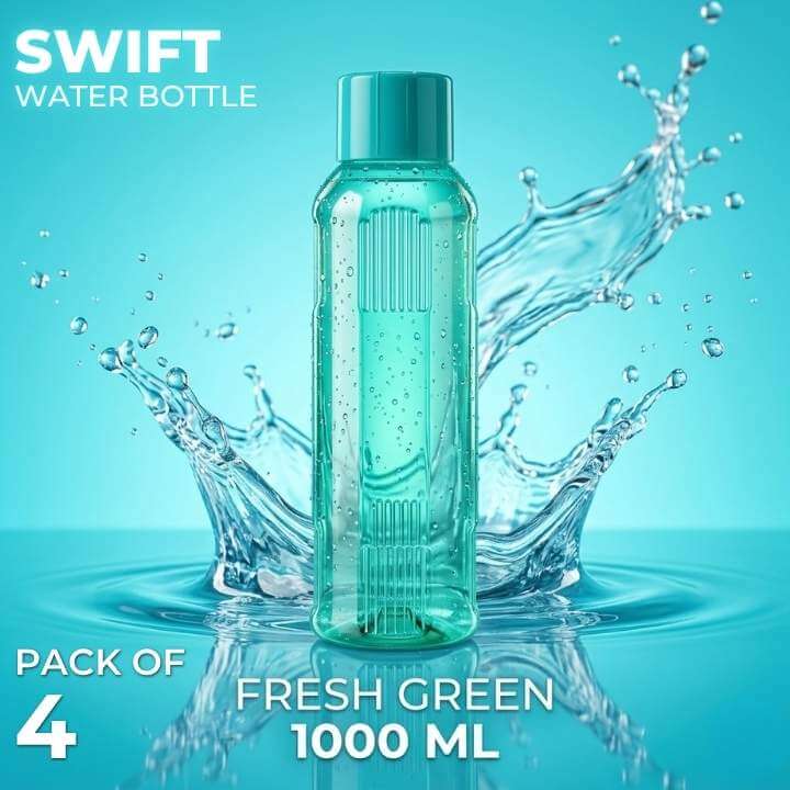 Swift Green Water Bottle Pack of 4