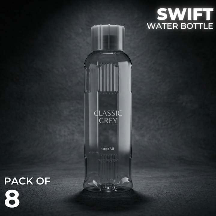 Swift Gray Water Bottle Pack of 8