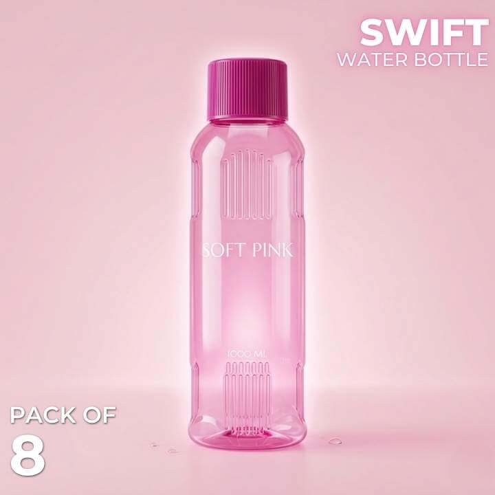 Swift Pink Water Bottle Pack of 8