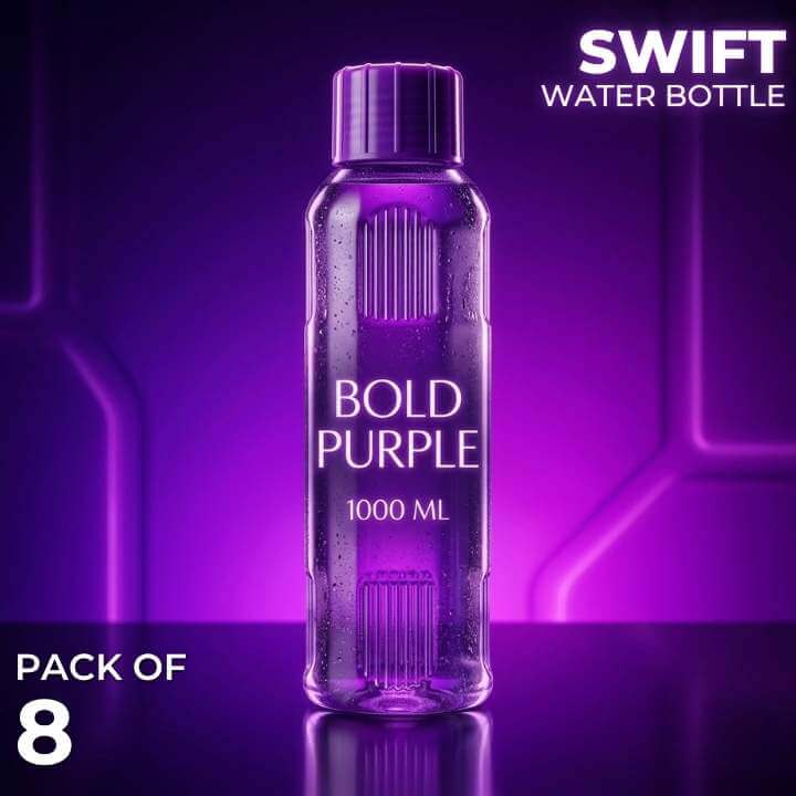 Swift Purple Water Bottle Pack of 8