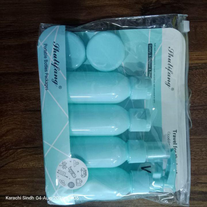 Travel Kit Bottles & Dispensers Set (3/5/6 Pcs) | Portable Refillable Shampoo, Lotion & Toiletry Containers