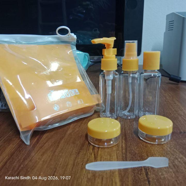 Travel Kit Bottles & Dispensers Set (3/5/6 Pcs) | Portable Refillable Shampoo, Lotion & Toiletry Containers