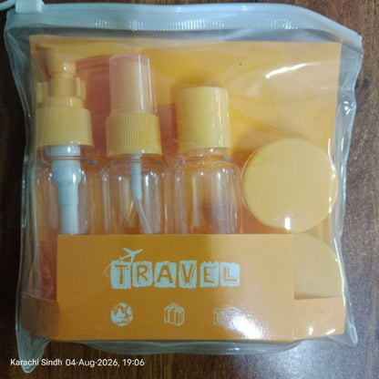 Travel Kit Bottles & Dispensers Set (3/5/6 Pcs) | Portable Refillable Shampoo, Lotion & Toiletry Containers
