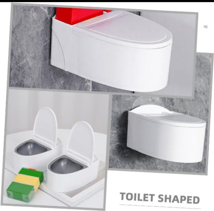 Toilet Shaped Ashtray - Funny Creative Ash Tray for Smokers | Travel Ash Bin for Home, Bathroom, Living Room & Outdoor Use