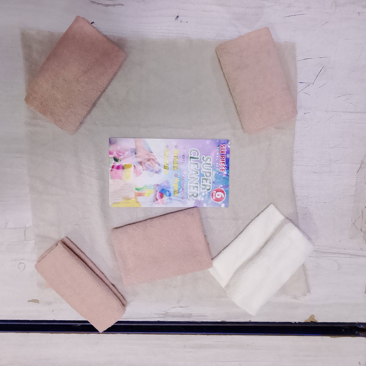 Multipurpose Ultra-Absorbent Cleaning Cloths | Washable Fast-Drying Kitchen & Bathroom Cleaning Wipes