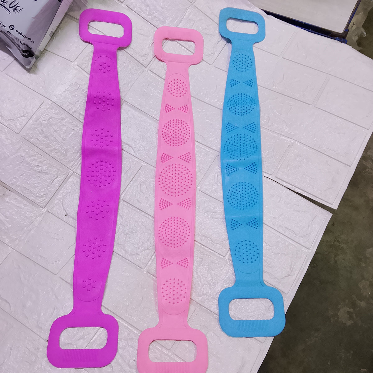 Double-Sided Silicone Body Scrubber Belt | Exfoliating Bath & Shower Strap