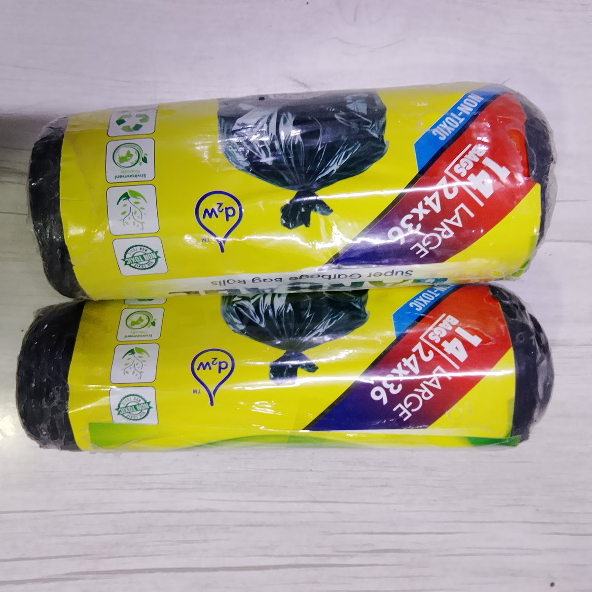 Biodegradable & Heavy-Duty Garbage Bags Assorted Sizes | Kitchen, Office & Home Trash Can Liners