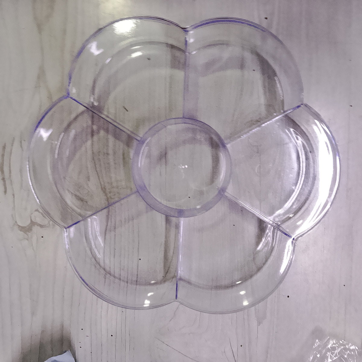 Transparent Flower Box Dry Fruit & Candy Tray with Lid | Multipurpose Organizer